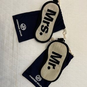 Jonathan Adler Mr and Mrs sleep masks